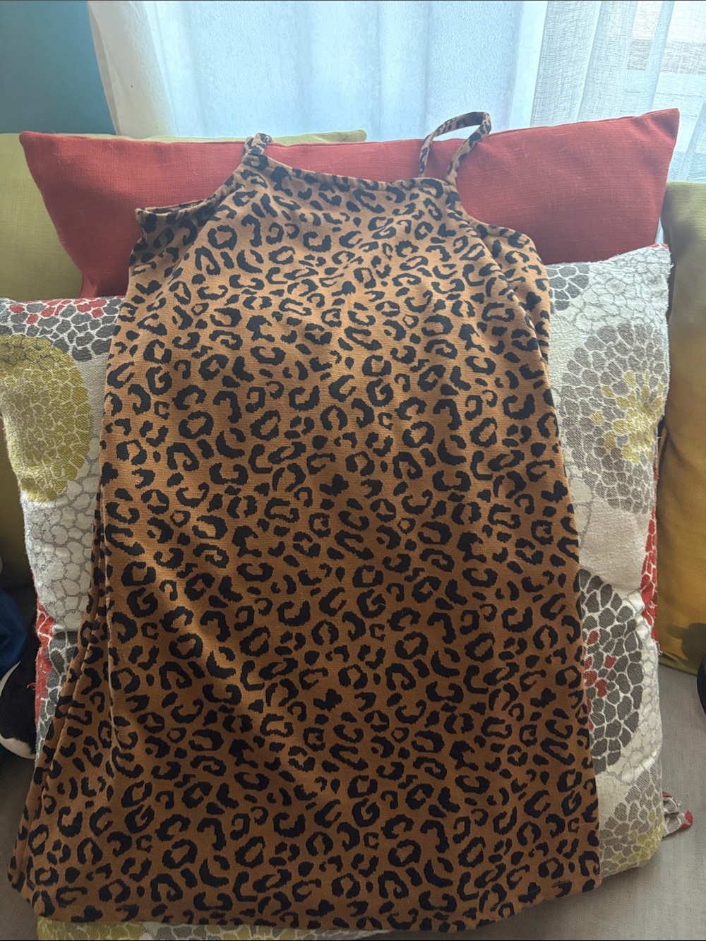 Old Navy Girls' Leopard Print Slip Dress - Brown/Black